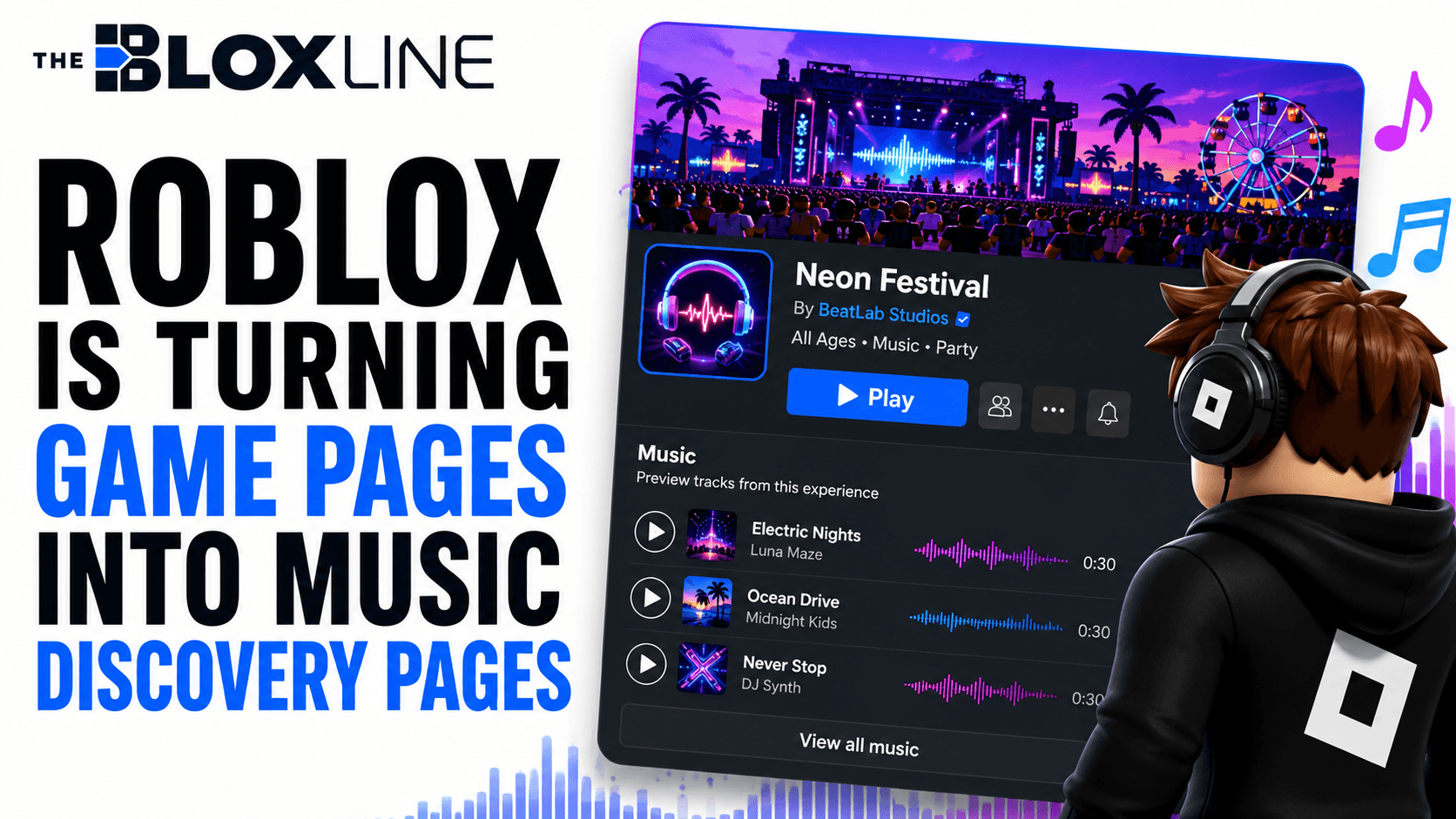 Roblox Is Turning Game Pages Into Music Discovery Pages